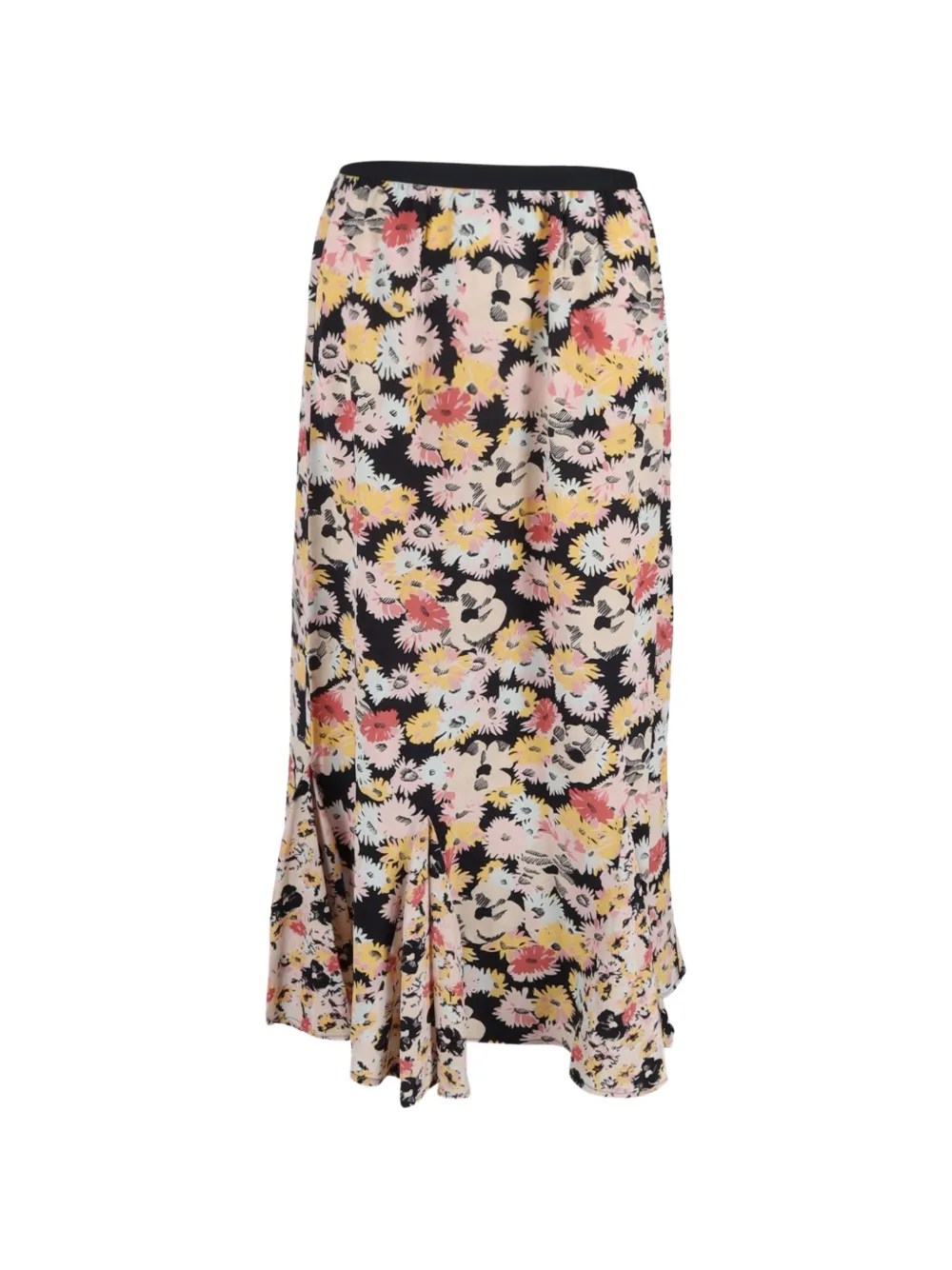 Rixo floral-print midi skirt - Nero