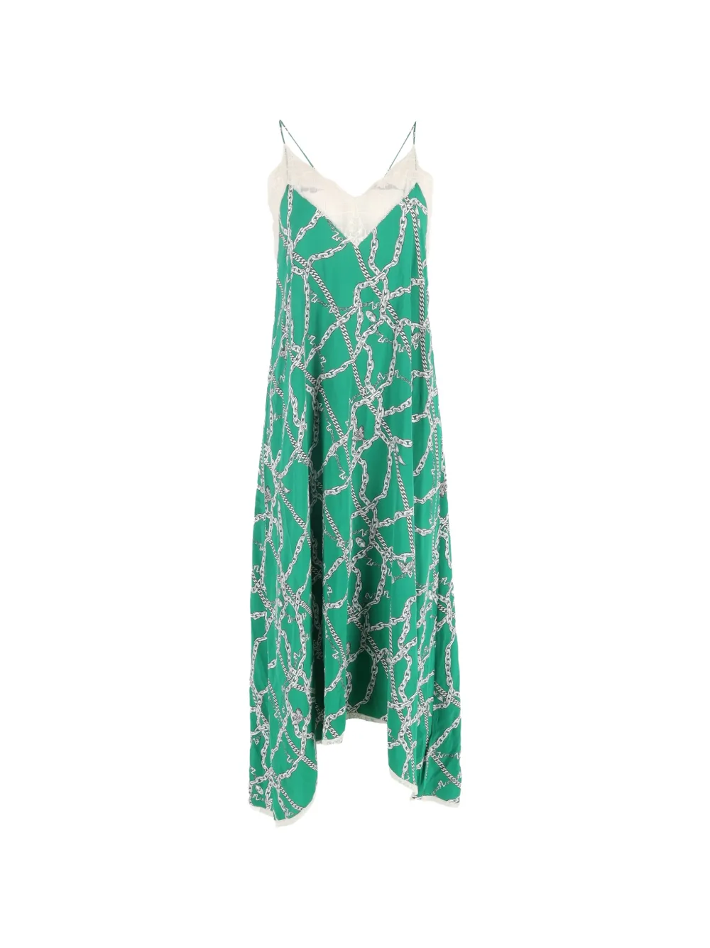 Zadig&Voltaire chain-print lace maxi dress - Verde