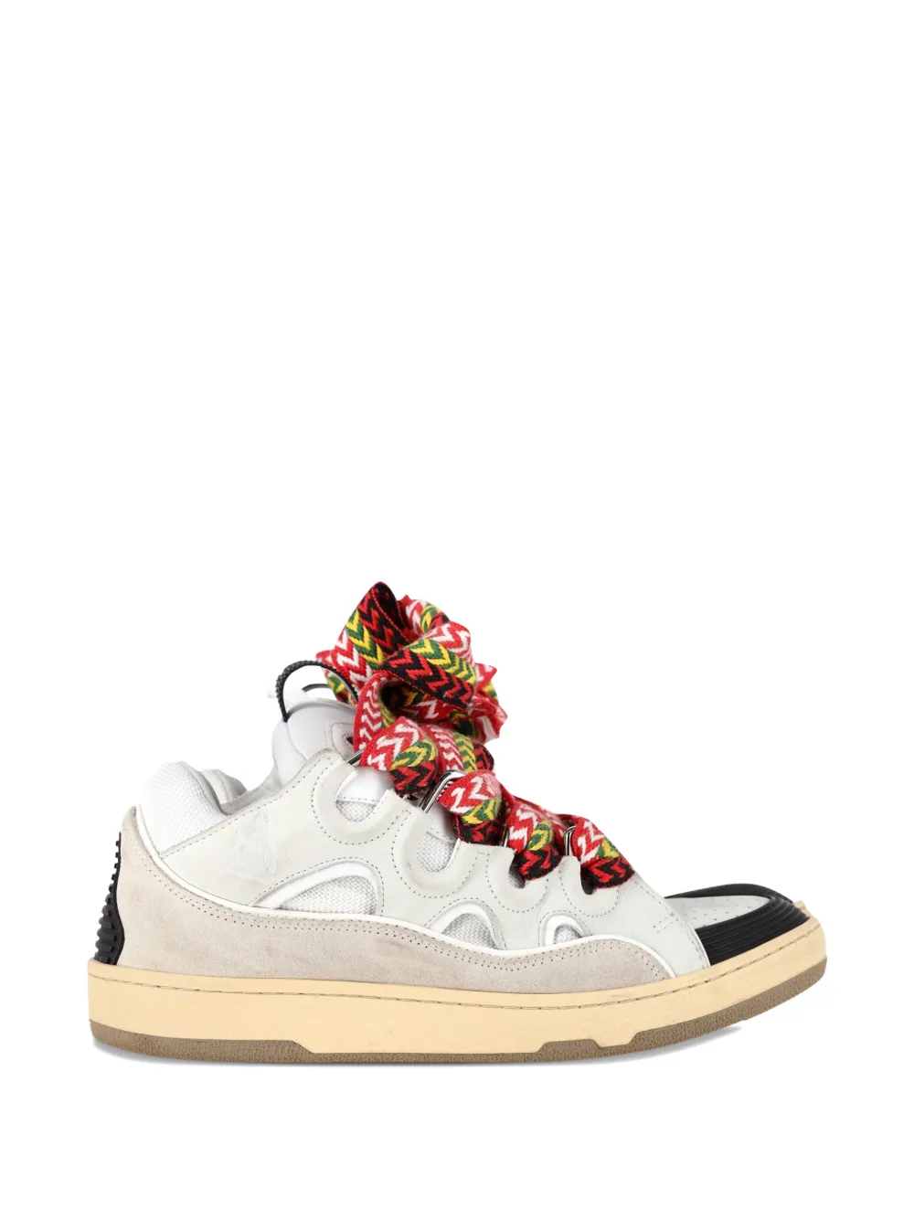 Lanvin Pre-Owned Curb low-top sneakers - Bianco