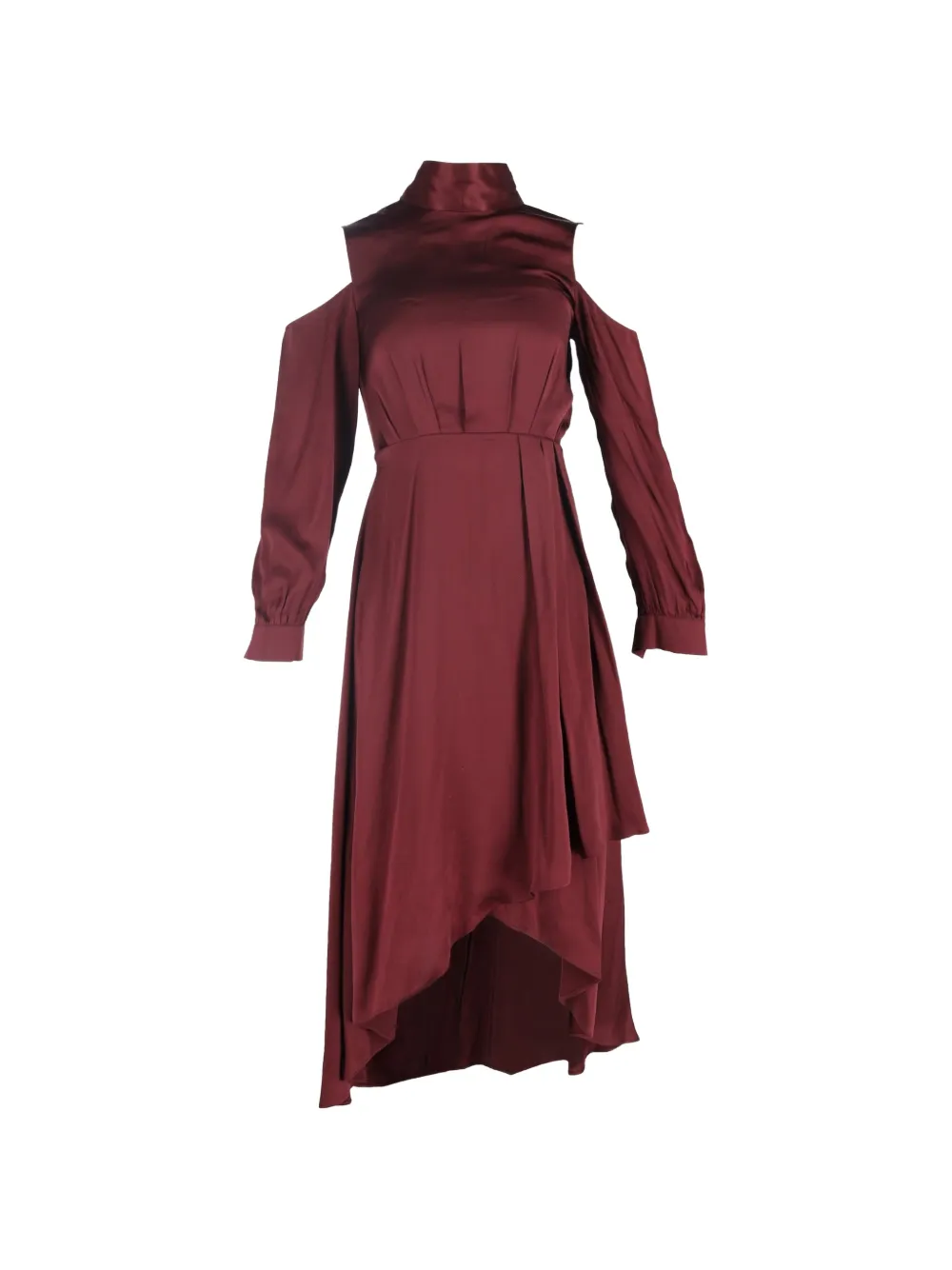 Diane Von Furstenberg Vintage asymmetric cut-out silk dress - Rosso