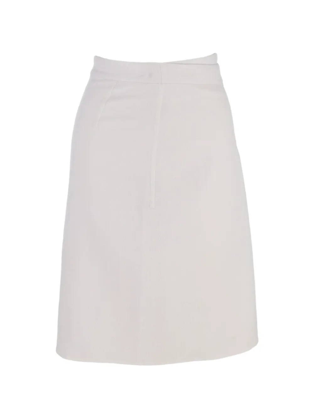 Herm&egrave;s Pre-Owned patch-pocket wrap skirt - Grijs