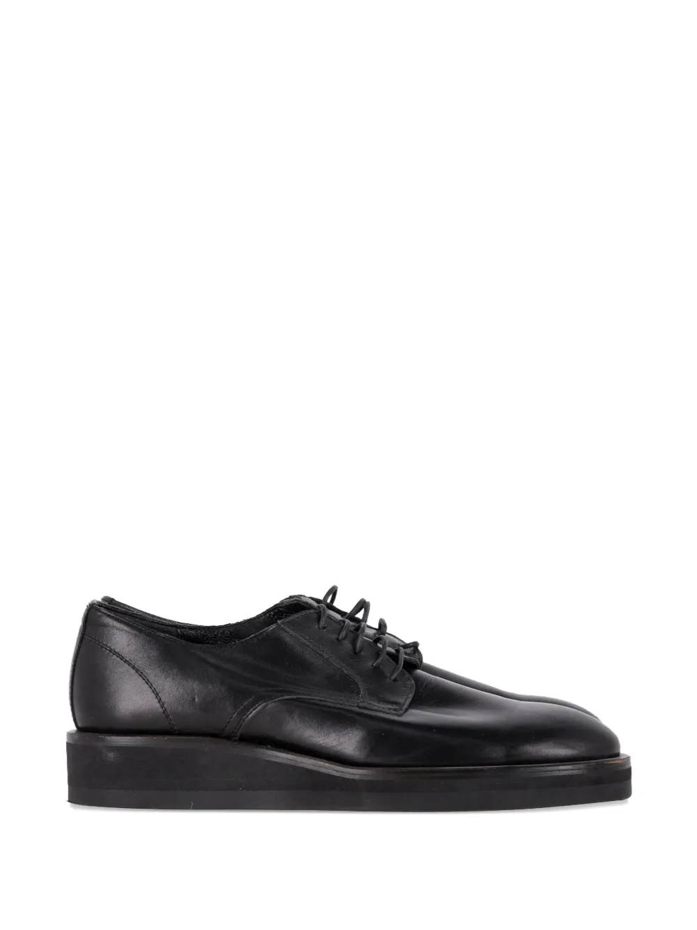 Yohji Yamamoto Pre-Owned lace-up leather derby shoes - Nero