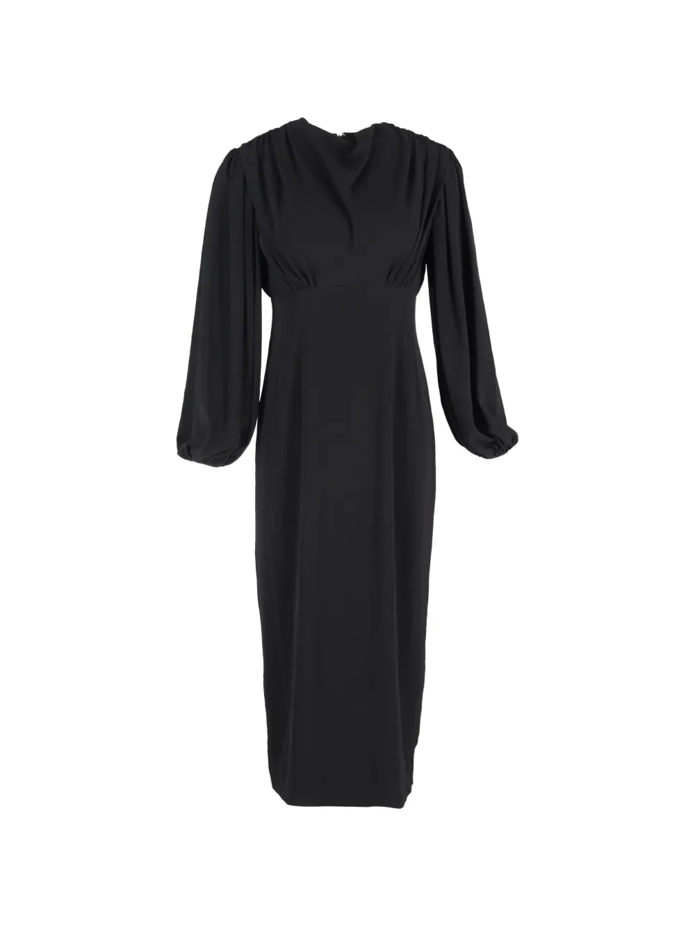 Emilia Wickstead long-sleeve midi dress - Nero