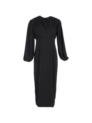 cream evening dresses Alison Long Sleeve Maxi Dress Club Monaco Pleated Tie Color:Beet Crystal Ice fabric The beige color and