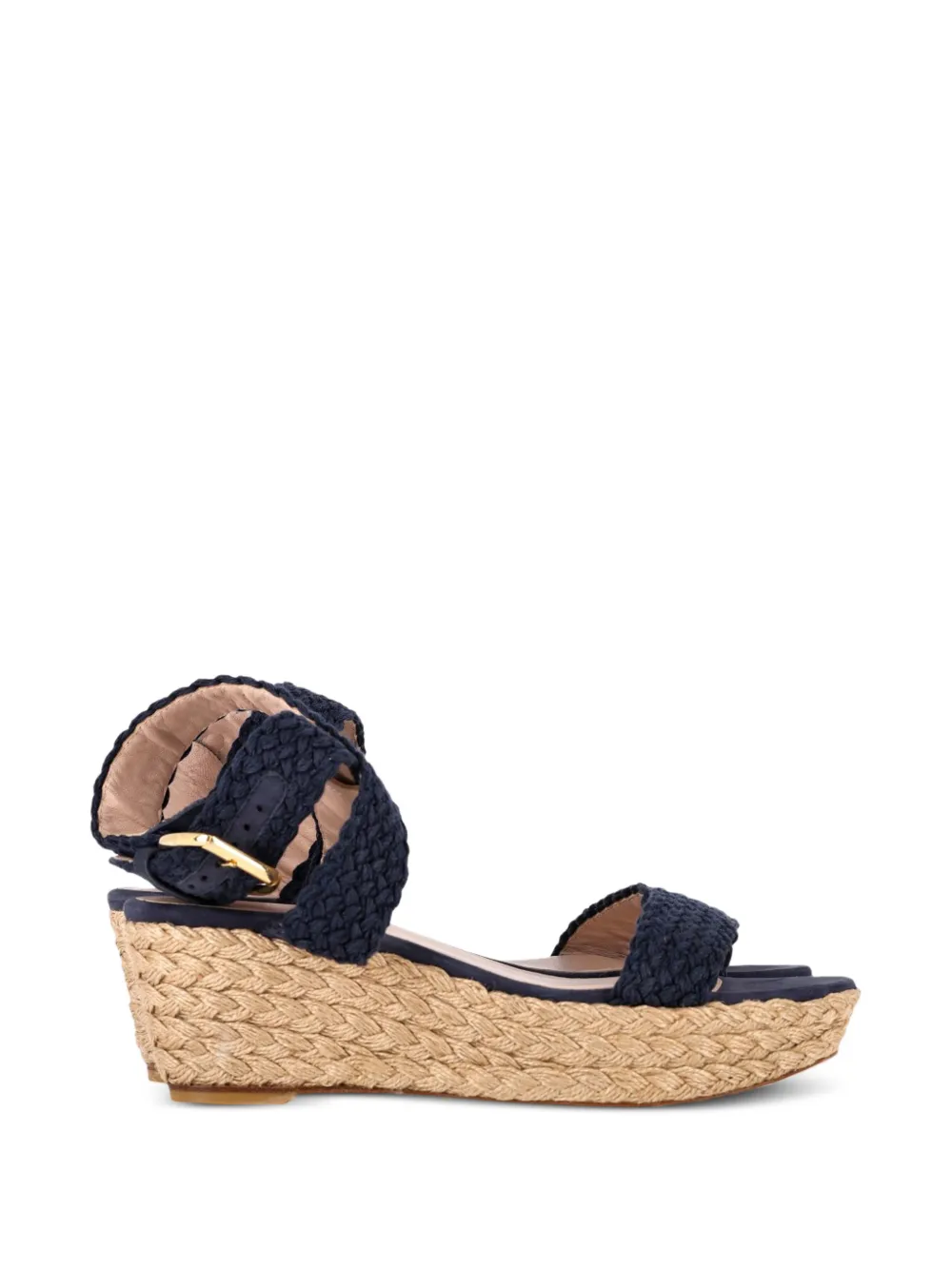 Stuart Weitzman braided-strap heeled espadrilles - Blau