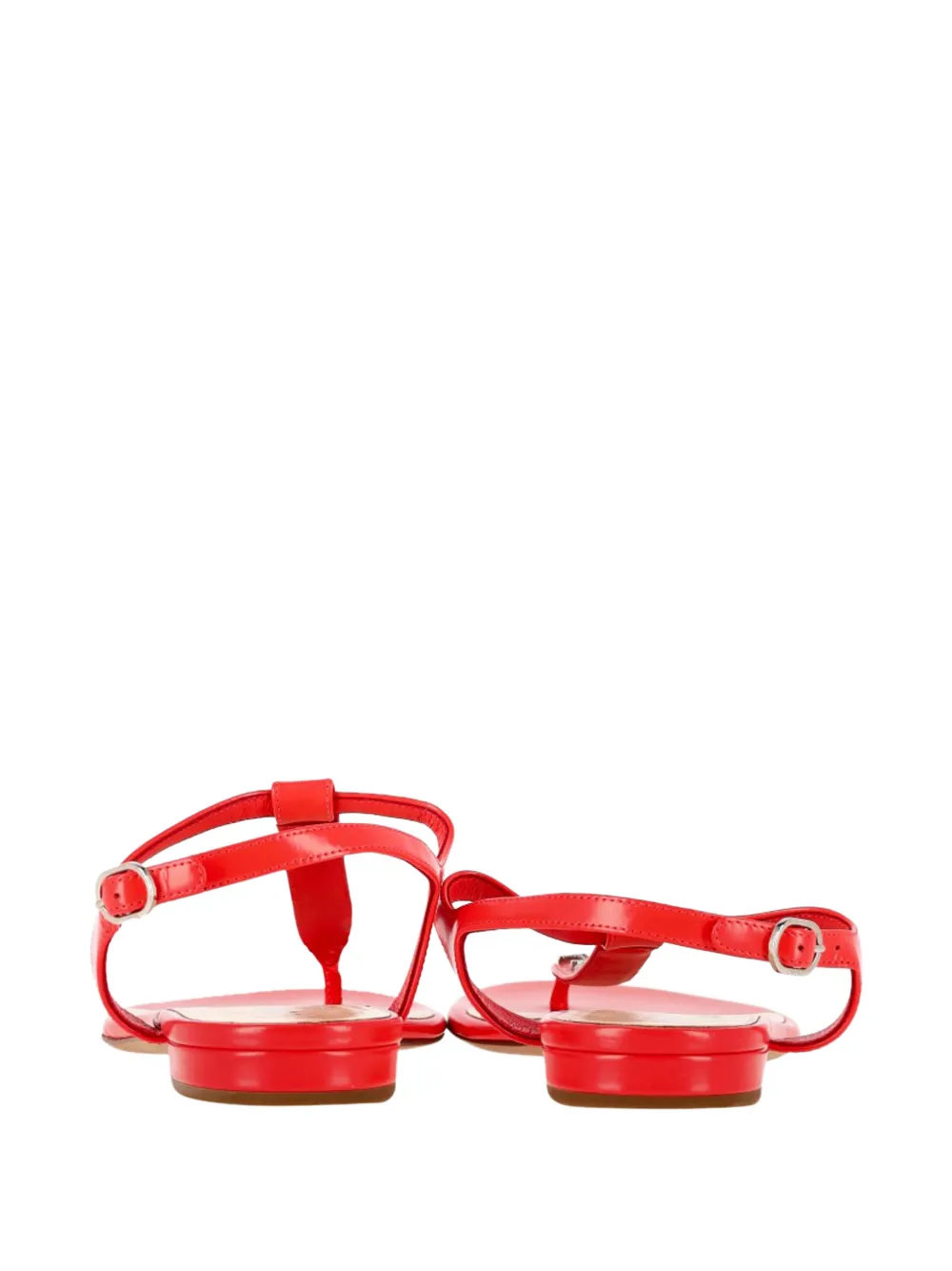 CHANEL Pre-Owned logo T-strap sandals - Rood