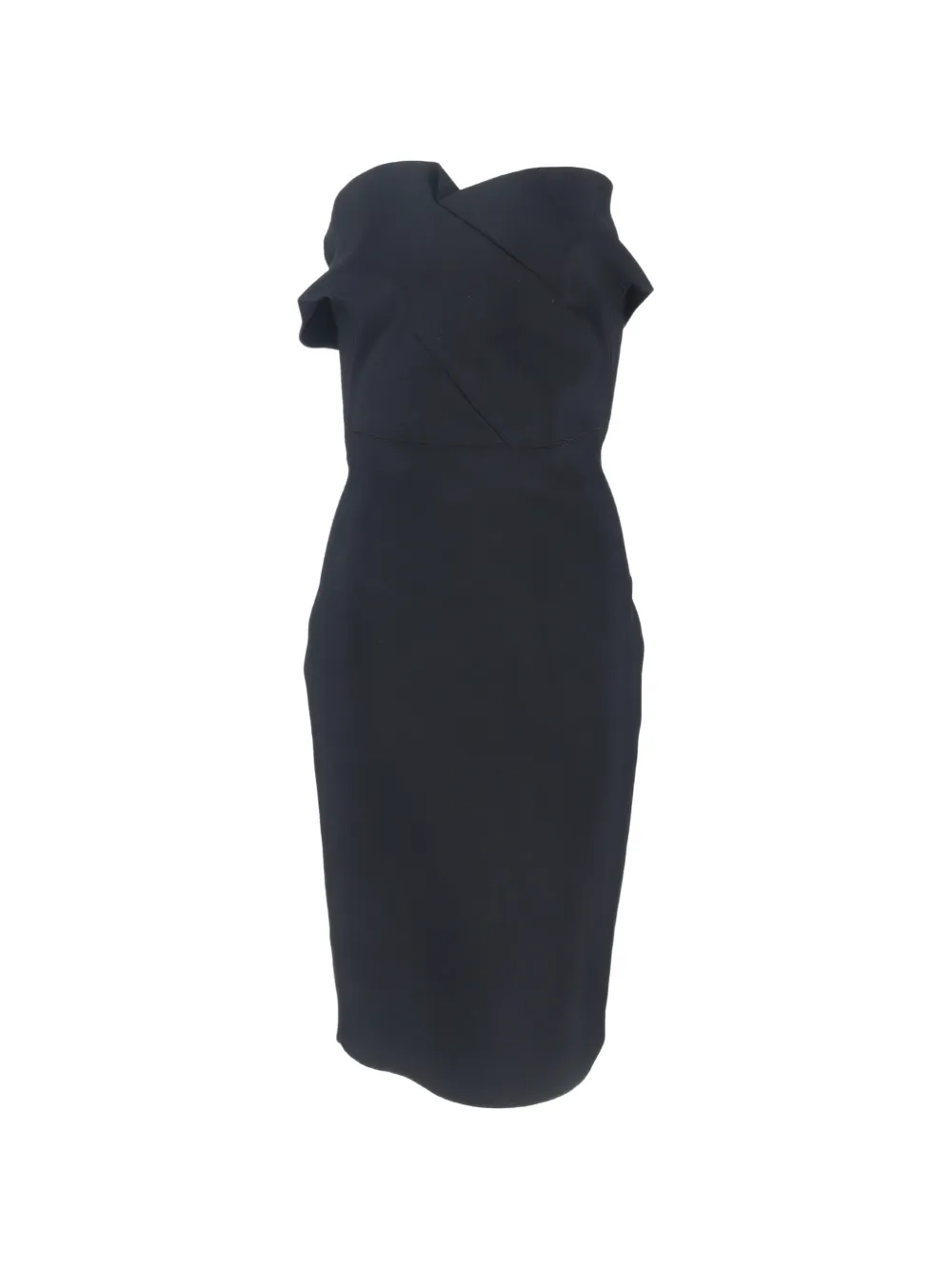 Roland Mouret off-shoulder midi dress - Nero