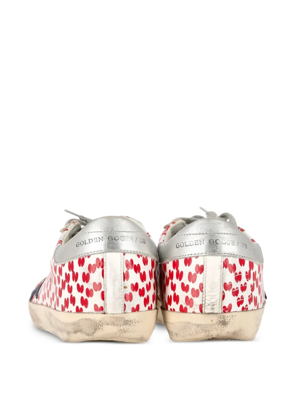 Golden Goose Superstar printed low-top sneakers - Wit