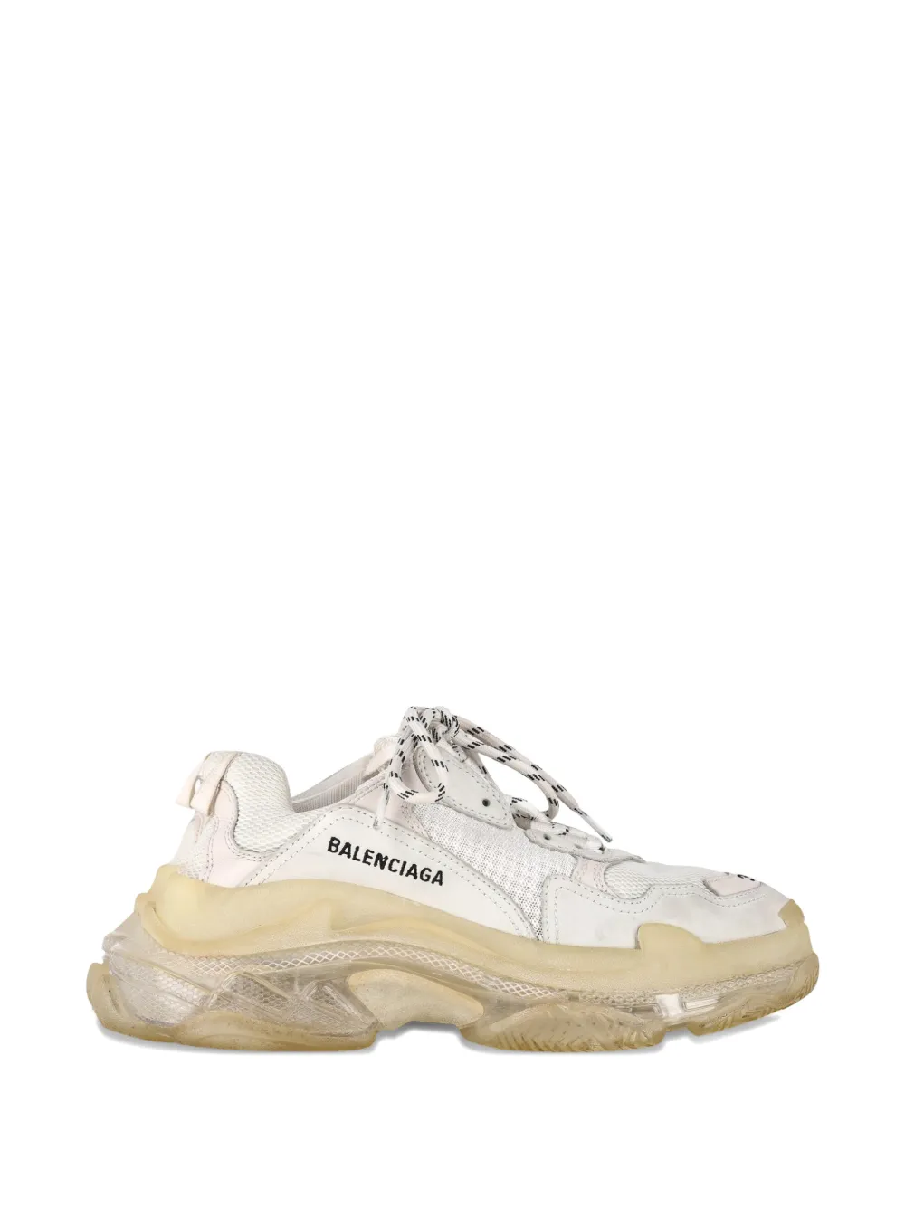 Balenciaga Pre-Owned Triple S layered mesh sneakers - Bianco