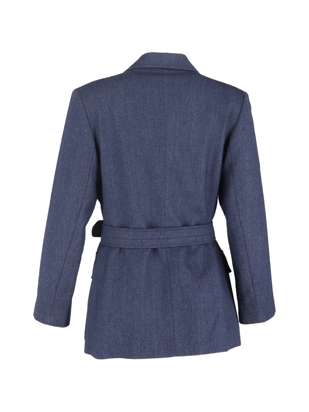 Burberry Pre-Owned button-front belted blazer - Blauw