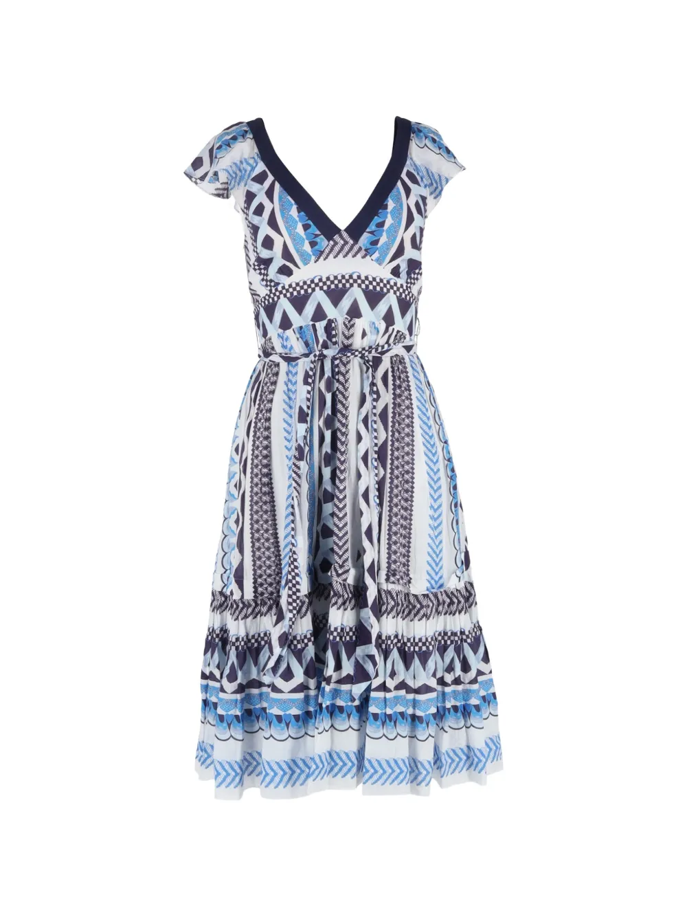 Temperley London 2024 printed midi dress - Blu