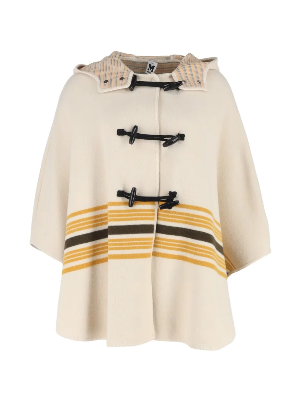Missoni Pre-Owned striped hooded cape - Toni neutri