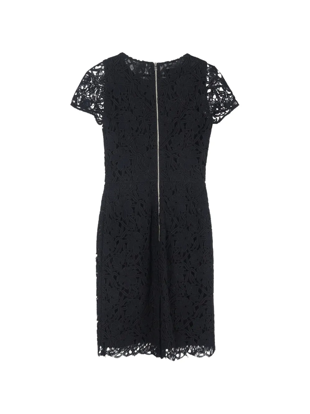 Burberry Pre-Owned embroidered lace midi dress - Zwart