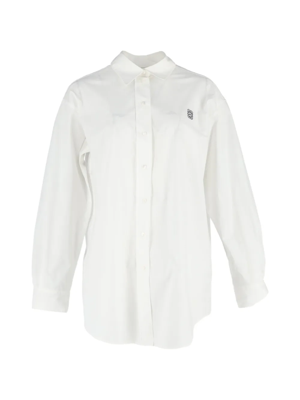 SANDRO logo-embroidered shirt - Bianco