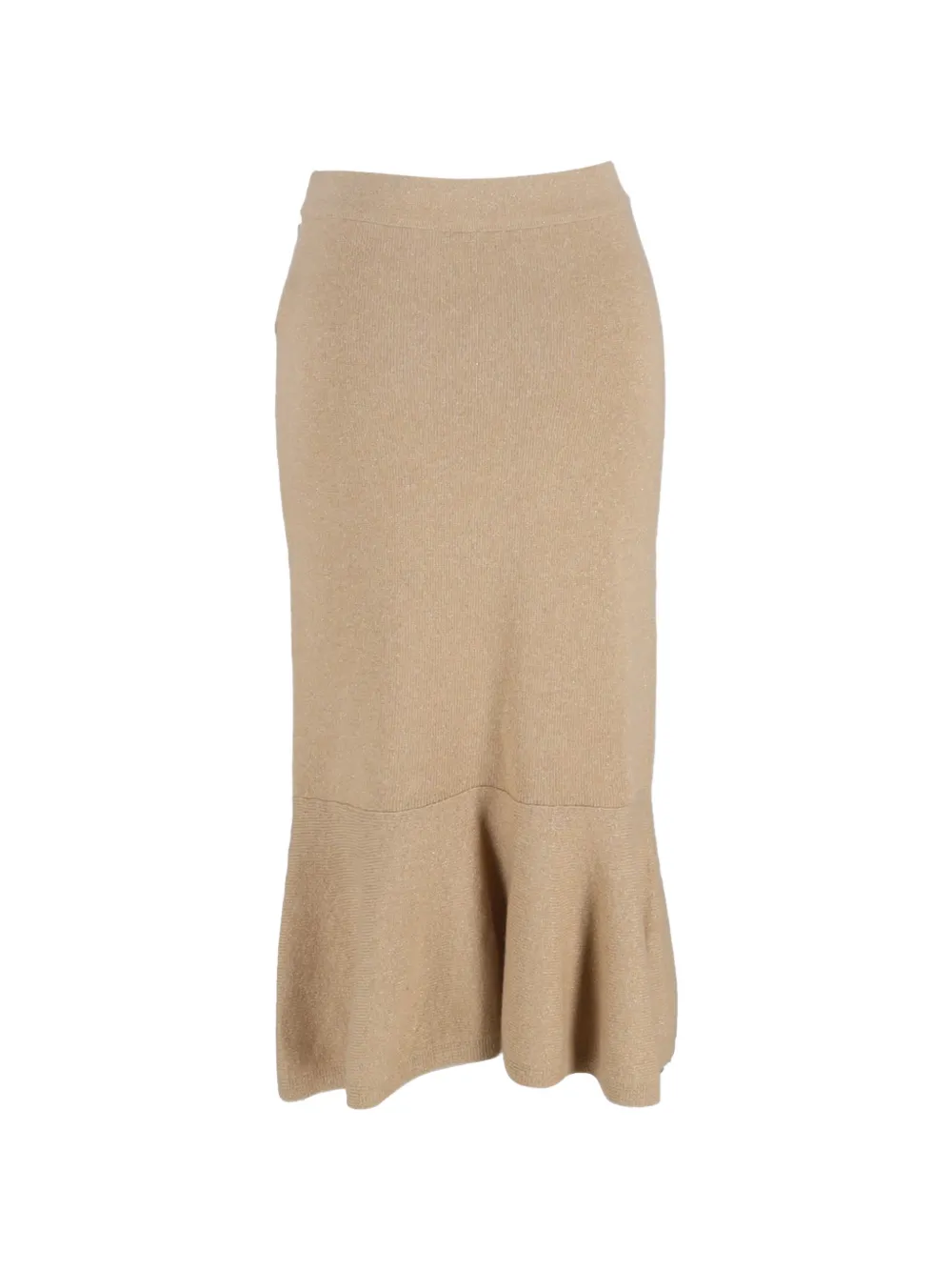 CHANEL Pre-Owned flared midi skirt - Nude