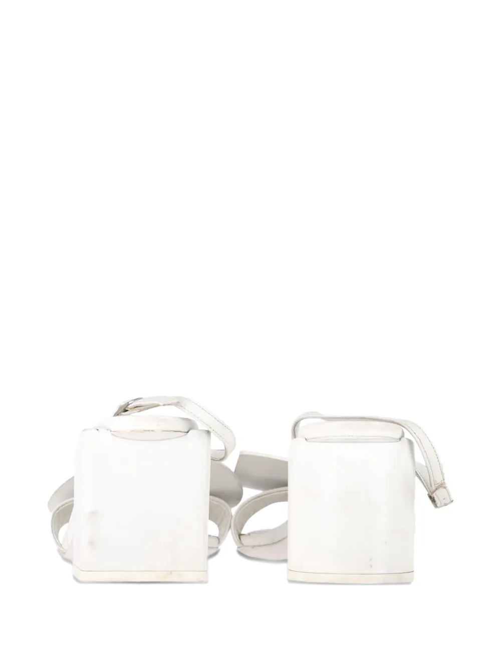 Jacquemus Pre-Owned Rond Carr&eacute; sandals - Wit