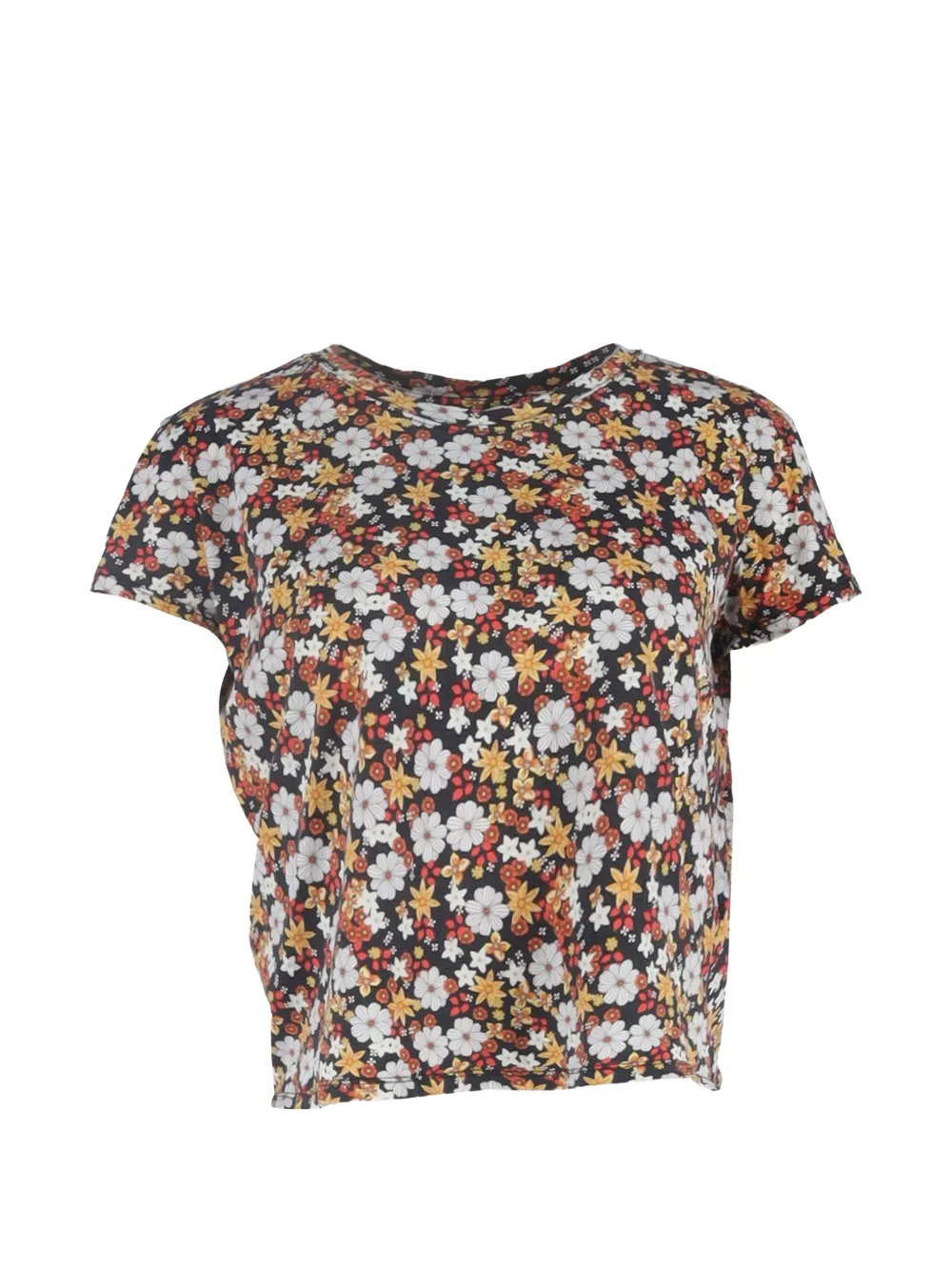 SANDRO floral-print T-shirt - Nero