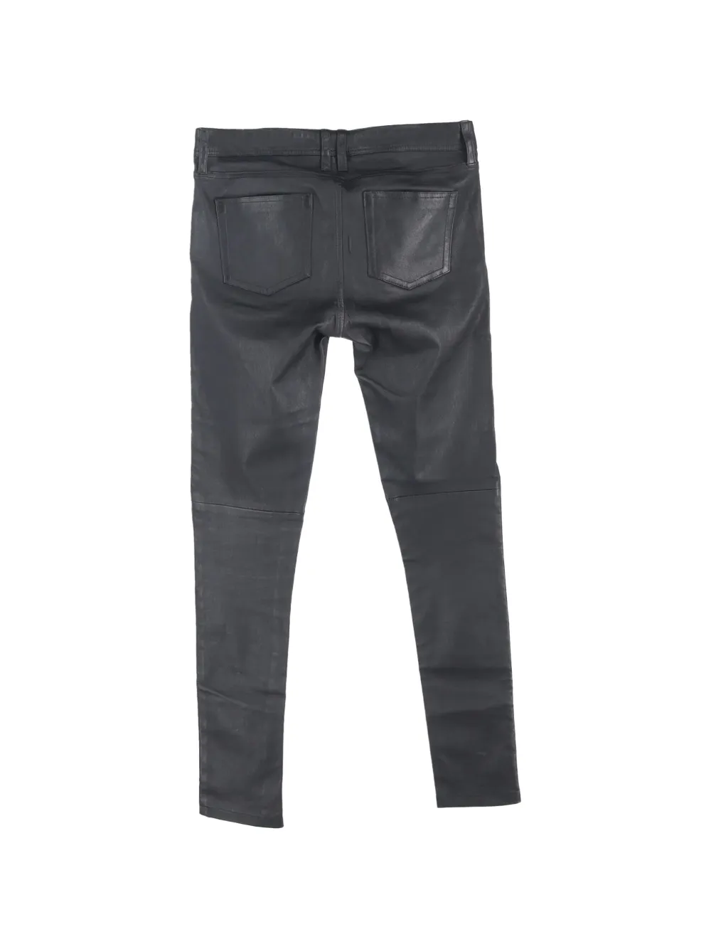 Burberry Pre-Owned leather slim trousers - Grijs