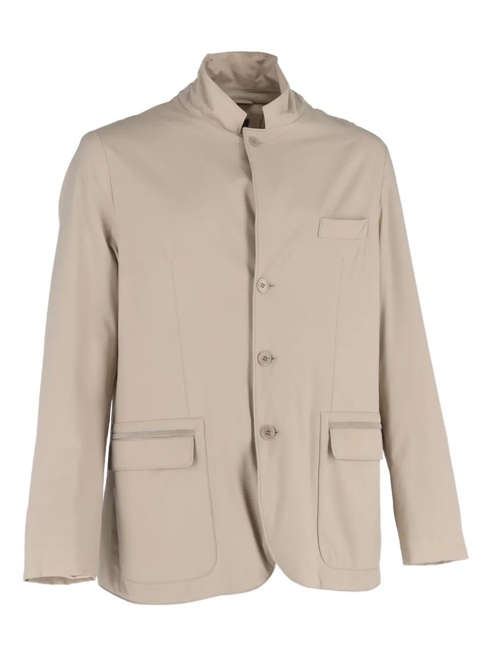 Loro Piana Pre-Owned Roadster single-breasted pocket jacket - Toni neutri