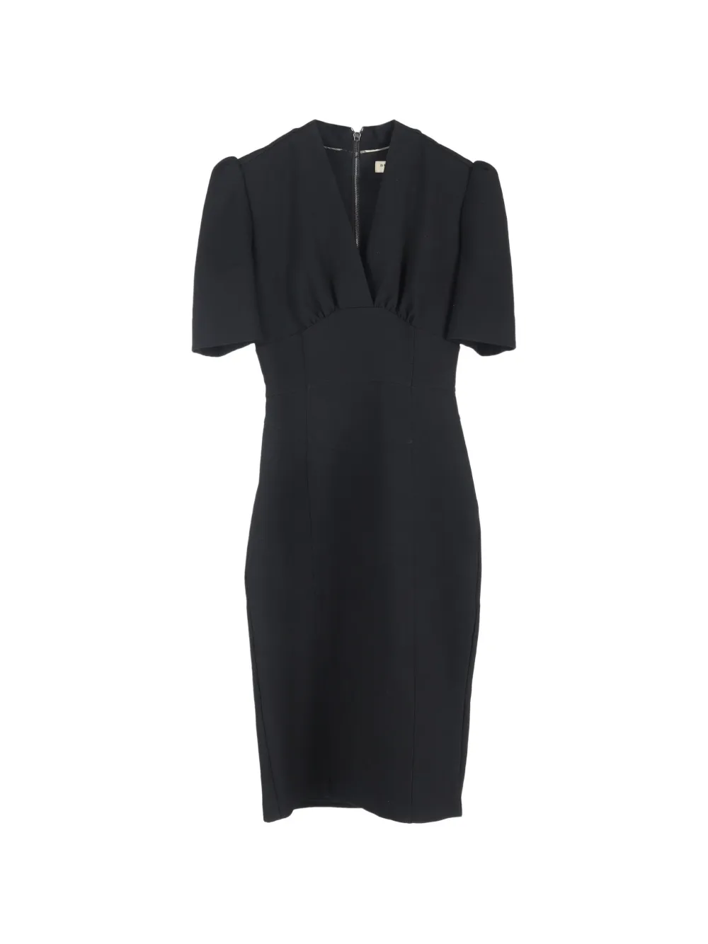 Burberry Pre-Owned V-neck short-sleeve midi dress - Nero