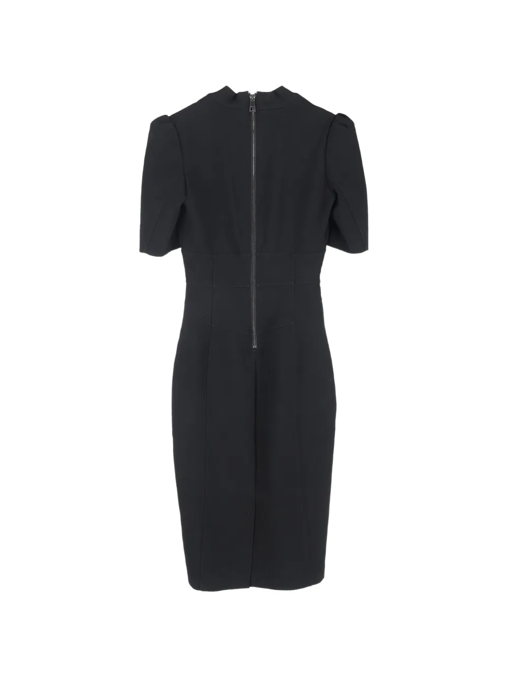 Burberry Pre-Owned V-neck short-sleeve midi dress - Zwart