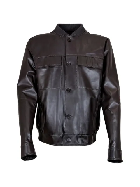 Desa 1972 button-up leather jacket