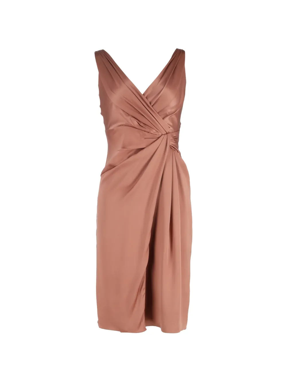 Temperley London V-neck draped dress - Toni neutri