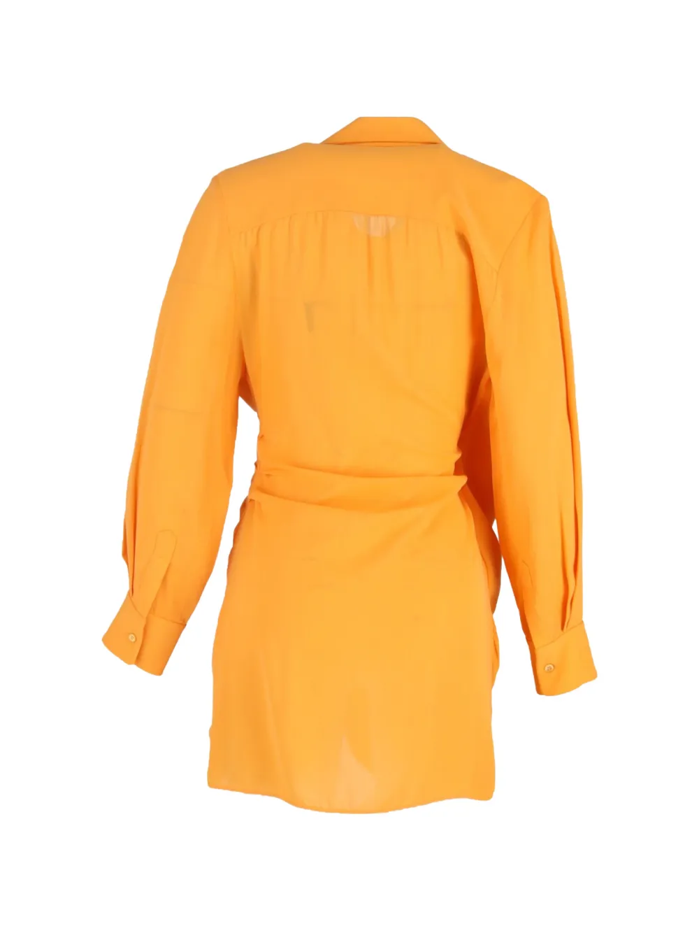 Jacquemus Pre-Owned Bahia draped mini dress - Oranje