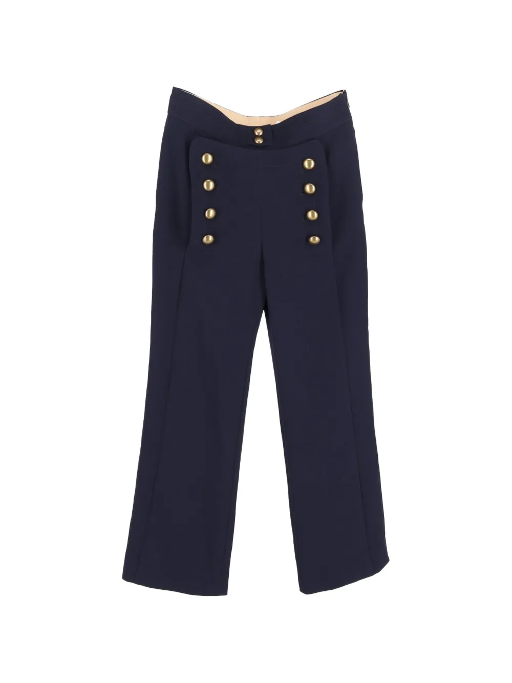 Chloé Vintage buttoned trousers - Blu