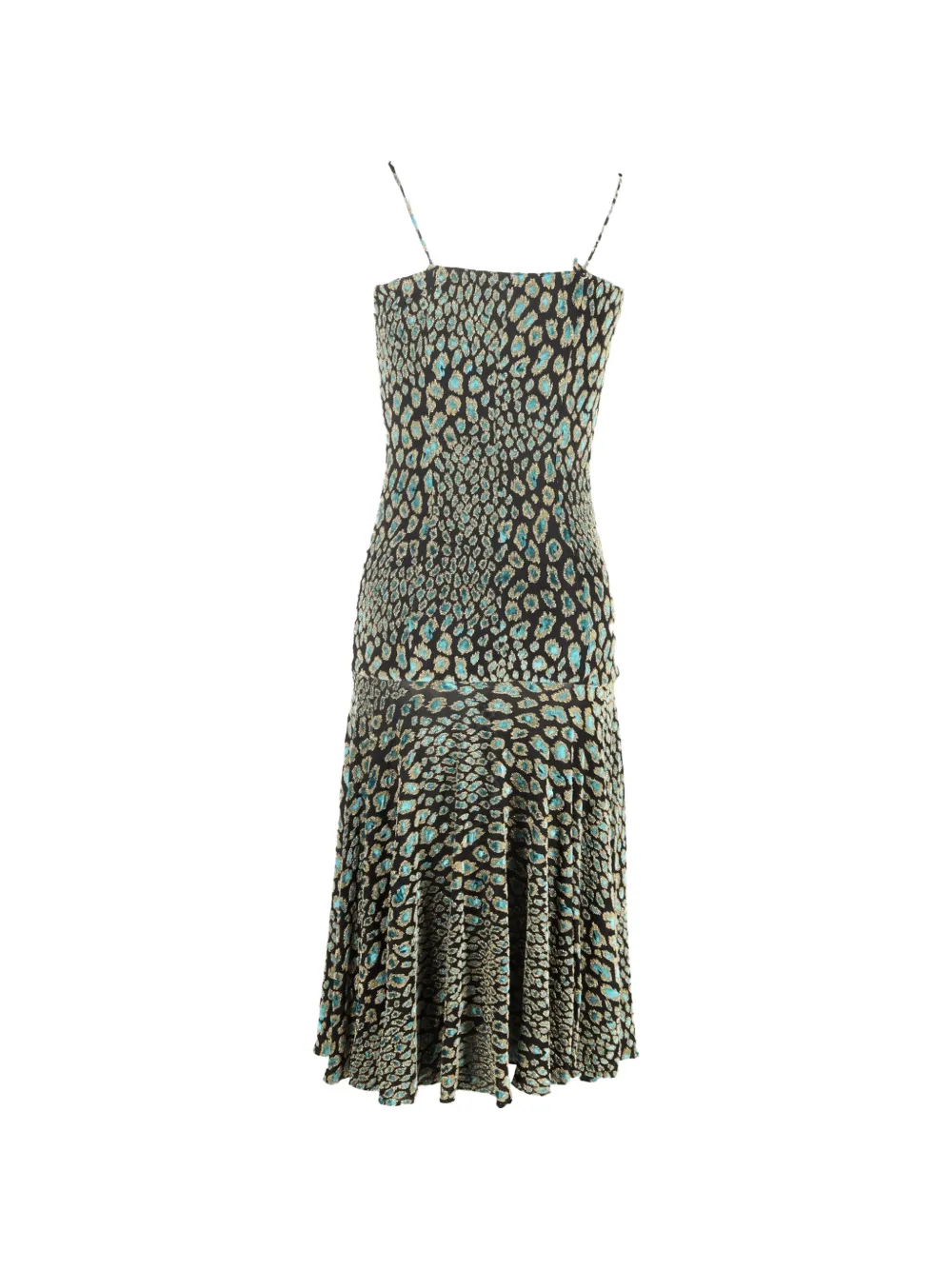 Caroline Constas midi animal-print slip dress - Groen