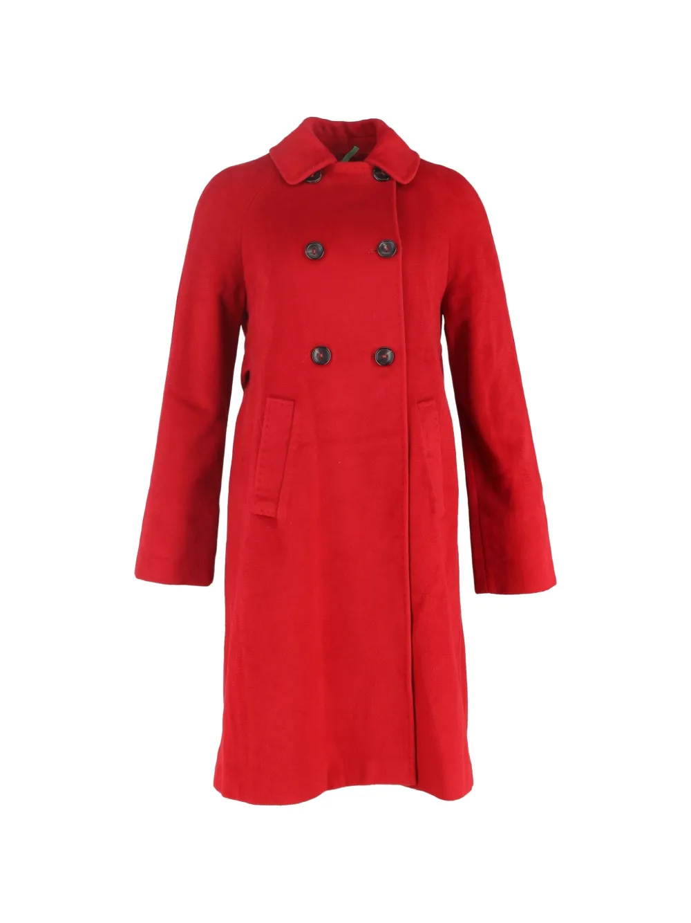 Max Mara double-breasted wool coat - Rosso