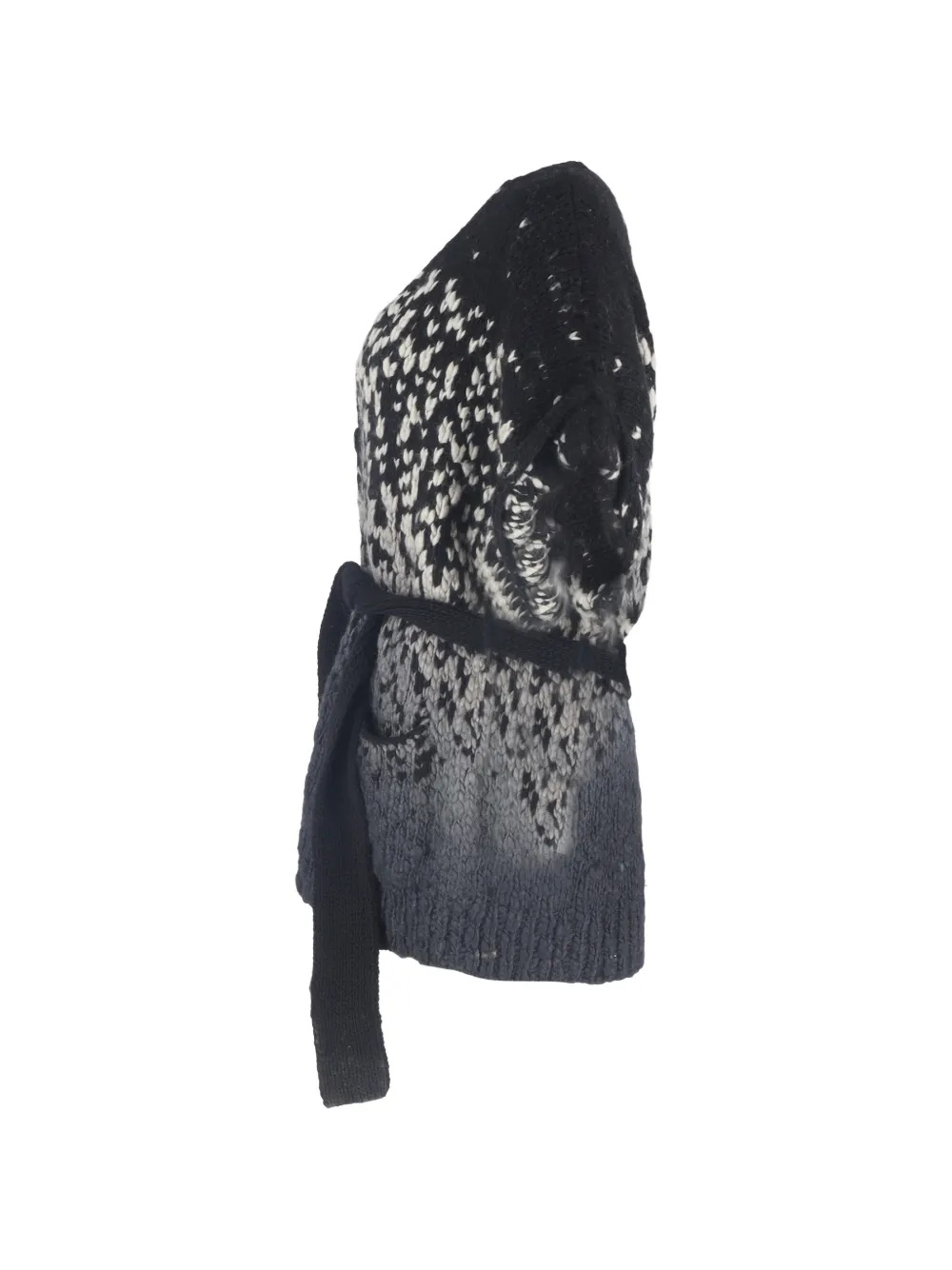 Knitted Belted Cardigan