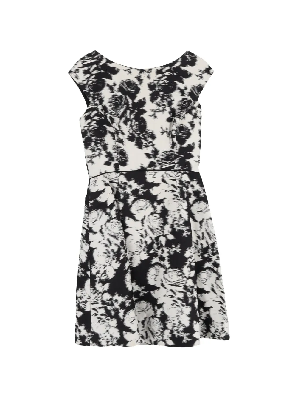 Oscar de la Renta Pre-Owned floral-print mini dress - Bianco