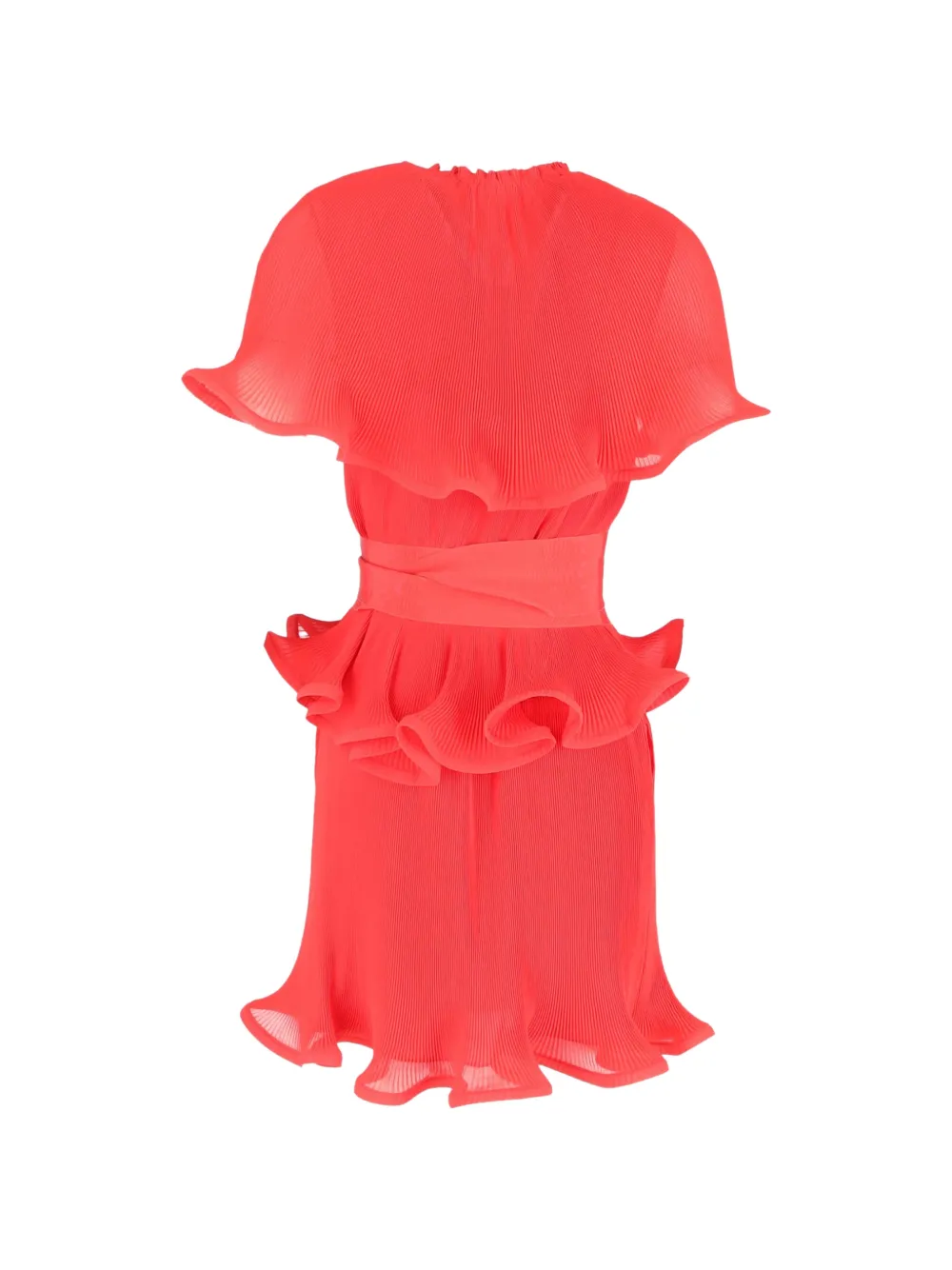 Stella McCartney Pre-Owned ruffled mini dress - Rood