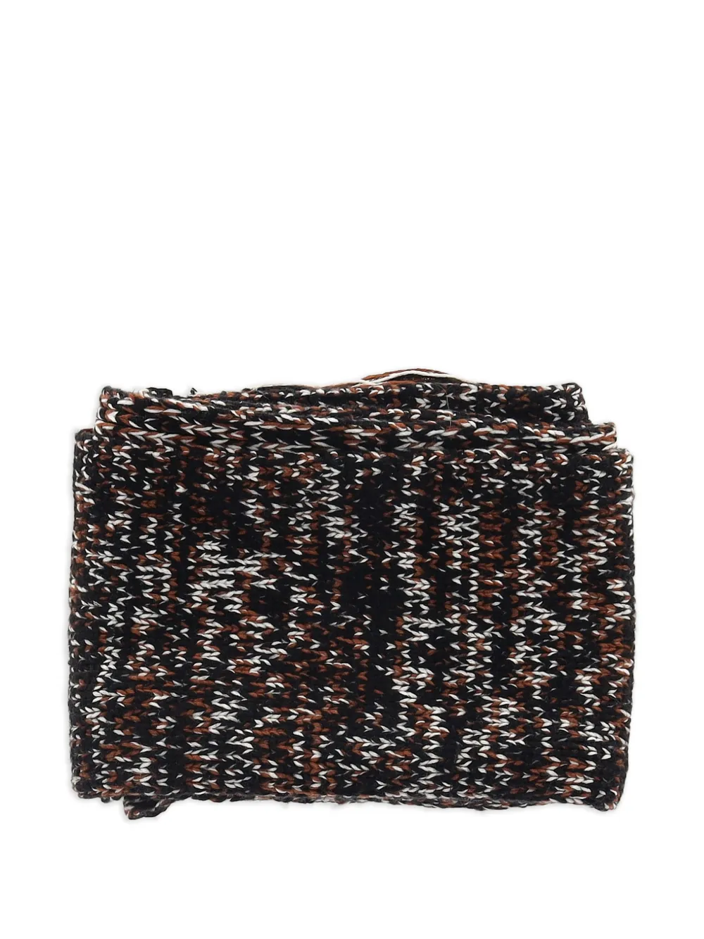 JOSEPH knitted fringed scarf - Nero
