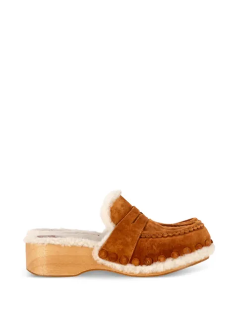 Chloé Vintage Joy shearling-lined mules