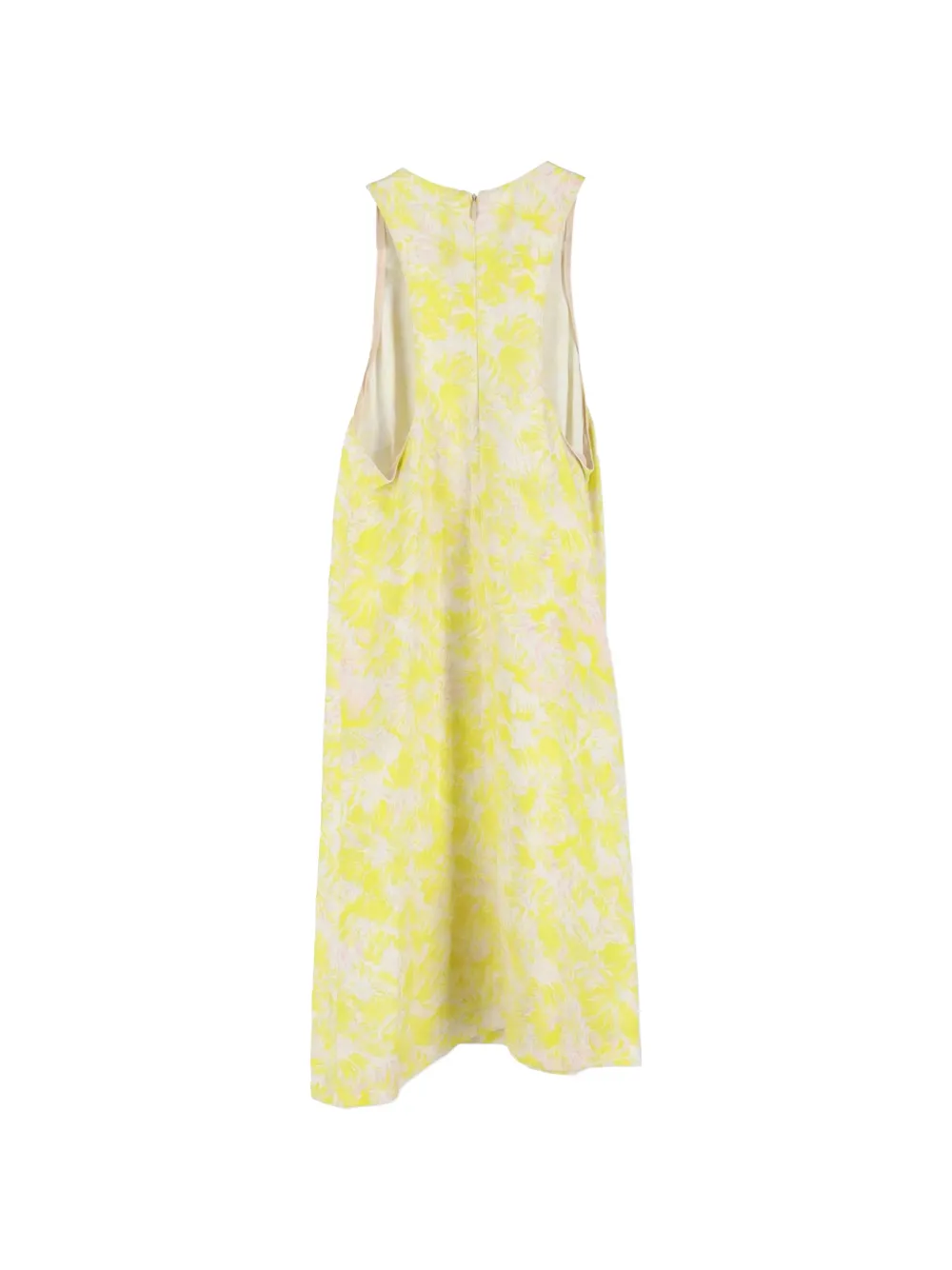 Vanessa Bruno floral-printed midi dress - Geel