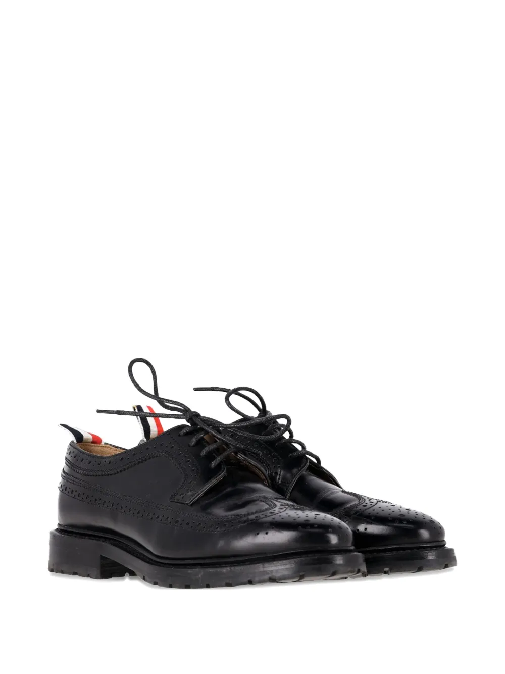 Thom Browne leather Derby shoes - Zwart