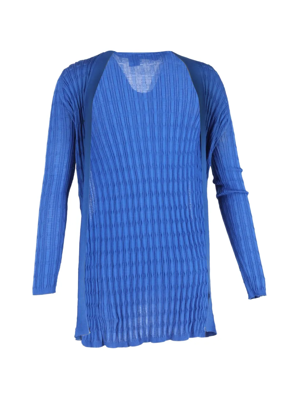 Missoni Pre-Owned knitted open cardigan - Blu