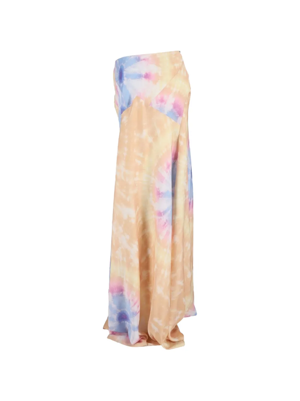 Paco Rabanne Pre-Owned maxi tie-dye skirt - Nude