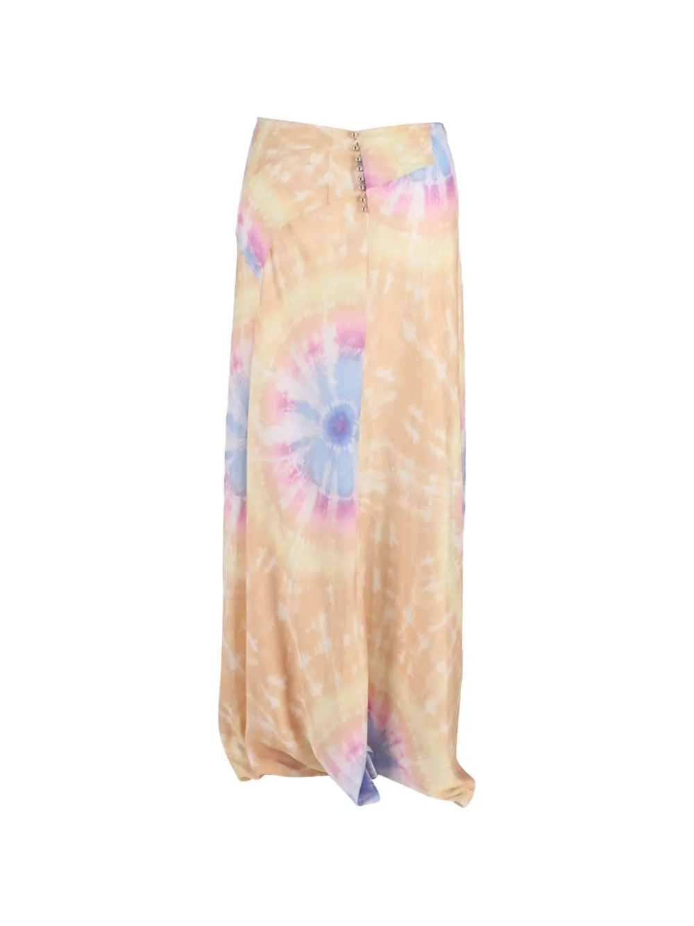 Paco Rabanne Pre-Owned maxi tie-dye skirt - Beige