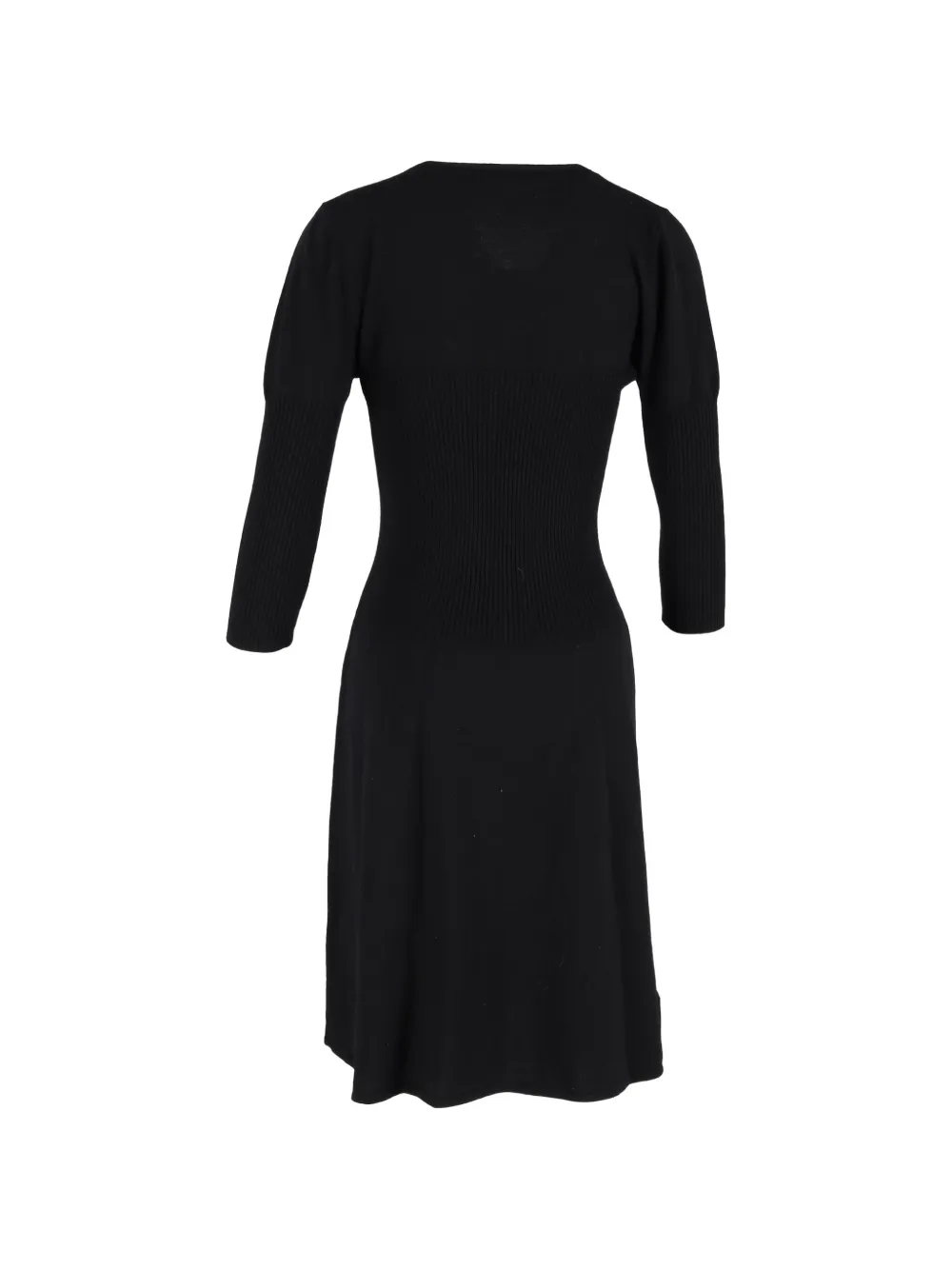 Max Mara V-neck midi dress - Zwart