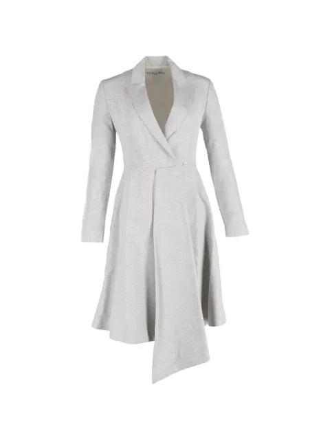 Christian Dior Pre-Owned asymmetric midi Coat