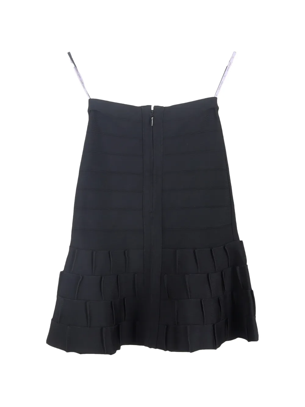 Herve Leger tiered skirt - Zwart