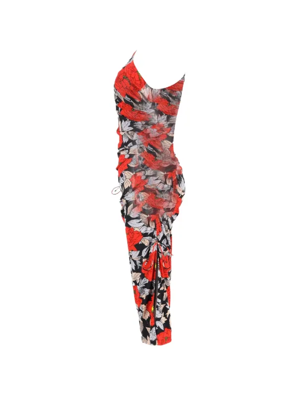 diane von furstenberg ruched dress Buy Diane Von Furstenberg Zoey Ruched Midi Dress - Mini Floating Plaid Ecru At 60% Off