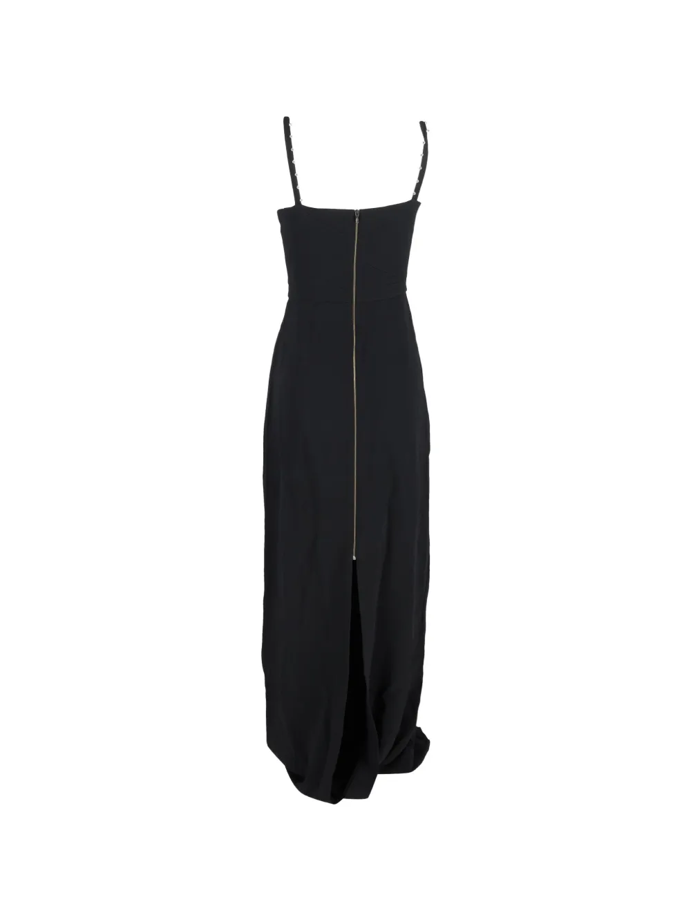 Roland Mouret embellished-strap maxi dress - Zwart