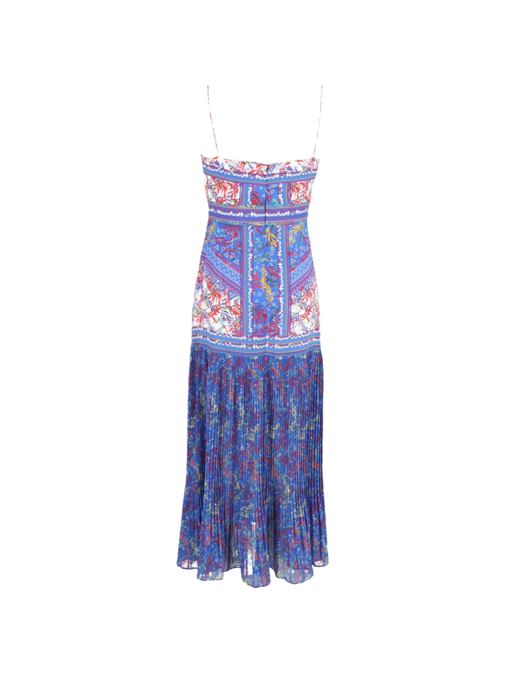 Saloni printed midi dress - Blauw