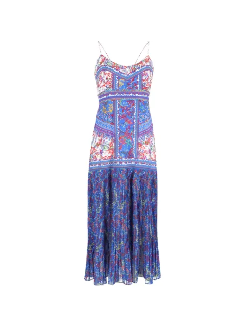 Saloni printed midi dress