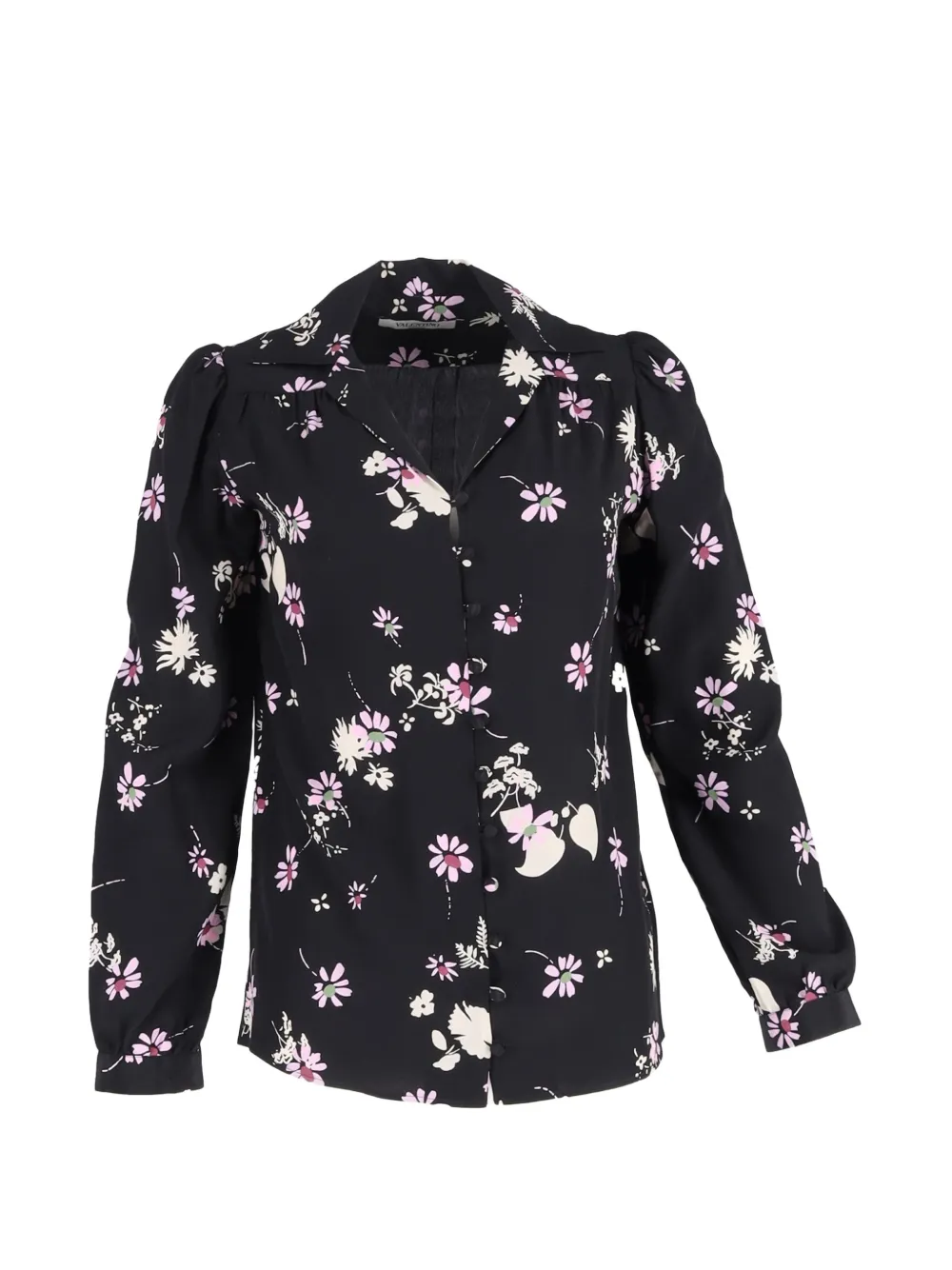 Valentino Garavani Pre-Owned floral-pattern shirt - Nero