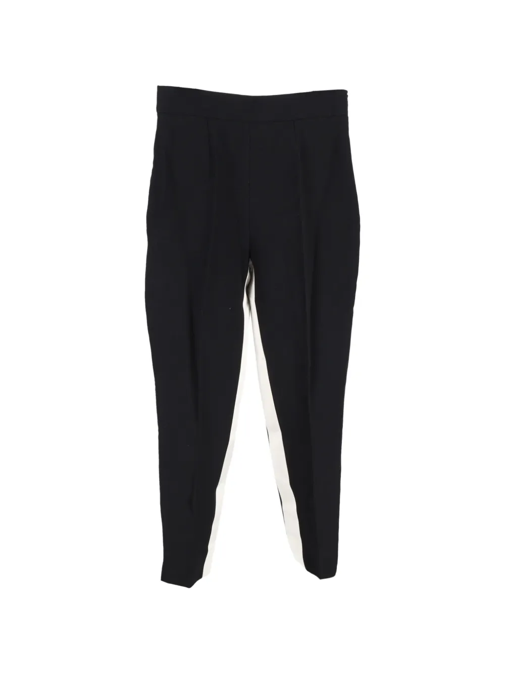 Prada Pre-Owned 2016 straight-leg stripe-detail trousers - Nero